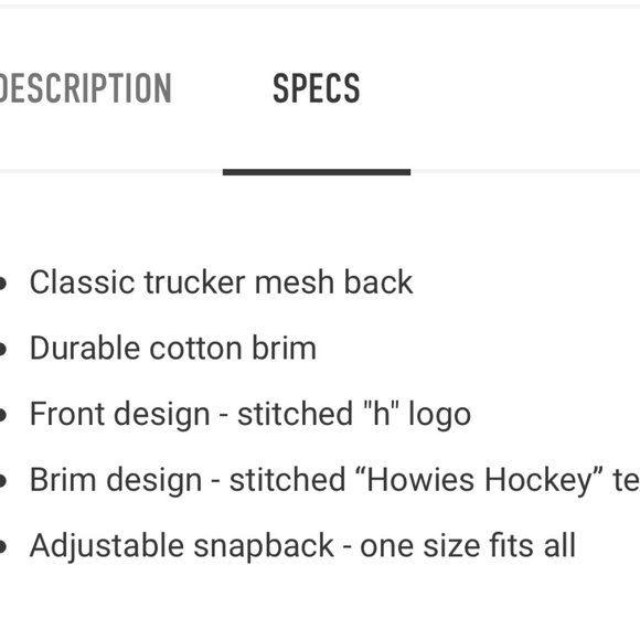 Howies Hockey Post Game Snapback Lid - Sky Blue/Navy - Picture 9 of 9